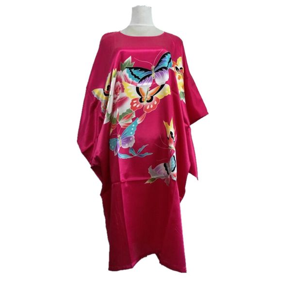 pink s- 6xl female faux silk bath robe gown summer lounge looose sleepwear print nightdress women nightgown, Black;red
pink s- 6xl female faux silk bath robe gown summer lounge looose sleepwear print nightdress women nightgown, Black;red