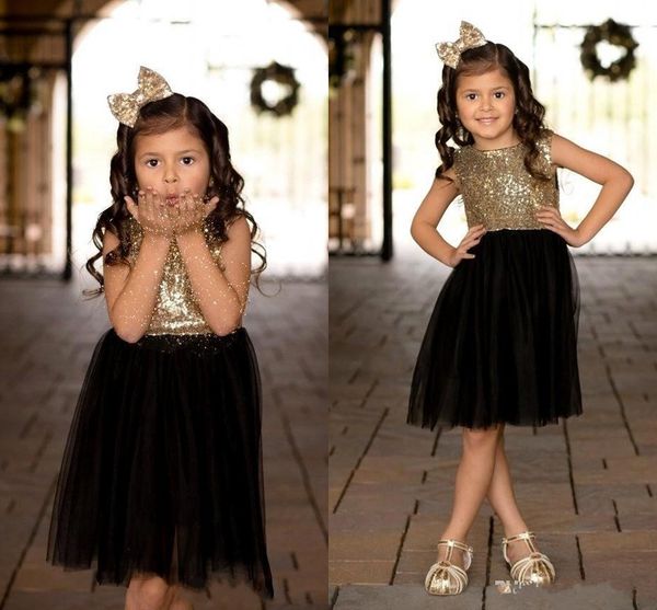 gold sequined black tulle flower girls dresses kids party dresses girls pageant gown birthday party dress bc0942, White;blue
gold sequined black tulle flower girls dresses kids party dresses girls pageant gown birthday party dress bc0942, White;blue