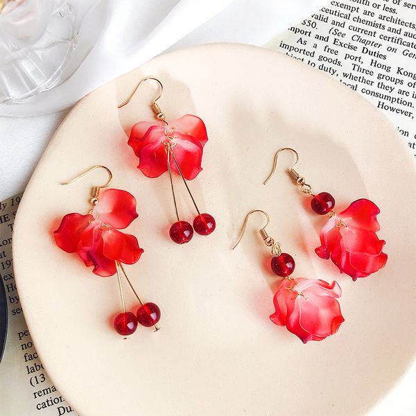 korean style cute flower stud earrings for women fashion sweet earrings tassel jewelry, Silver
korean style cute flower stud earrings for women fashion sweet earrings tassel jewelry, Silver