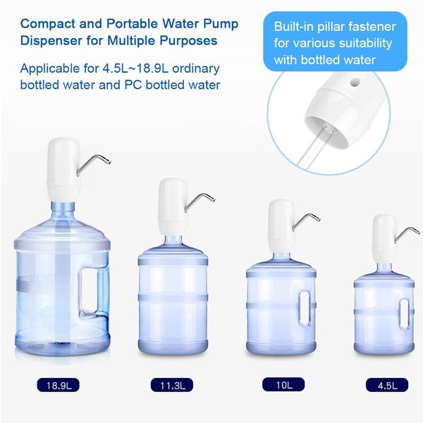 5v8w usb fast charging electric automatic pump dispenser double motor bottle drinking water for hone ofice other dinnerware
5v8w usb fast charging electric automatic pump dispenser double motor bottle drinking water for hone ofice other dinnerware