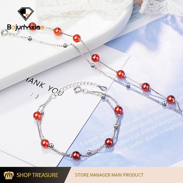 store manager main product bracelet female small fresh double garnet bracelet temperament red crystal wholesale and ret, Black
store manager main product bracelet female small fresh double garnet bracelet temperament red crystal wholesale and ret, Black