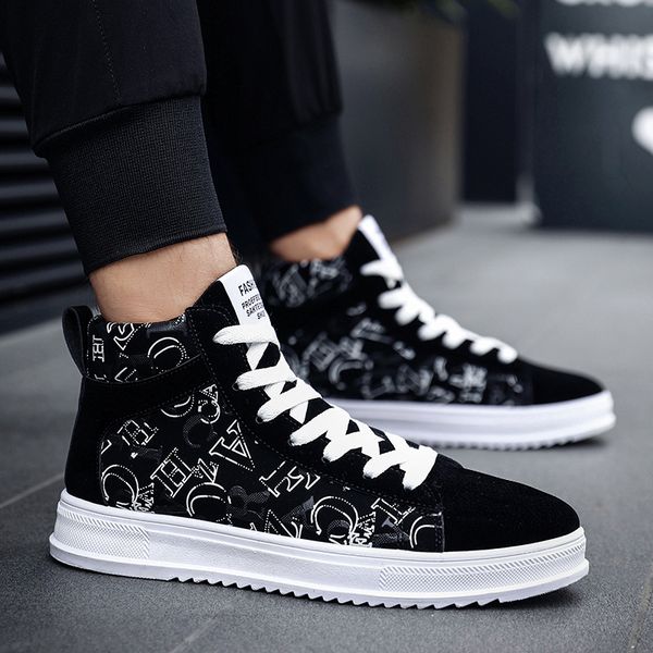 2019 new suede men shoes light sneakers male printing design casual men shoes breathable male sneakers footwear hc-535, Black
2019 new suede men shoes light sneakers male printing design casual men shoes breathable male sneakers footwear hc-535, Black