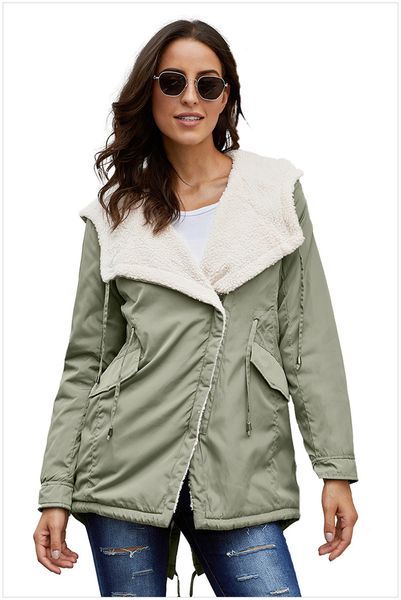 solid color womens designer jackets fashion loose pocket panelled womens hooded jackets casual warm females clothing, Black;brown
solid color womens designer jackets fashion loose pocket panelled womens hooded jackets casual warm females clothing, Black;brown