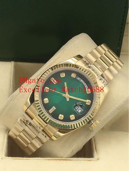 new sell watches 36 mm 128238 118238 218238 day date president 18k yellow gold diamond green dial asian 2813 automatic movemen, Slivery;brown
new sell watches 36 mm 128238 118238 218238 day date president 18k yellow gold diamond green dial asian 2813 automatic movemen, Slivery;brown