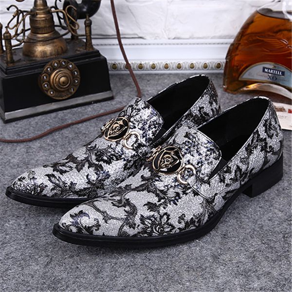 men england fashion cowhide genuine leather wedding dress shoes slip on comfortable embossing white pointed toe shoes, Black
men england fashion cowhide genuine leather wedding dress shoes slip on comfortable embossing white pointed toe shoes, Black