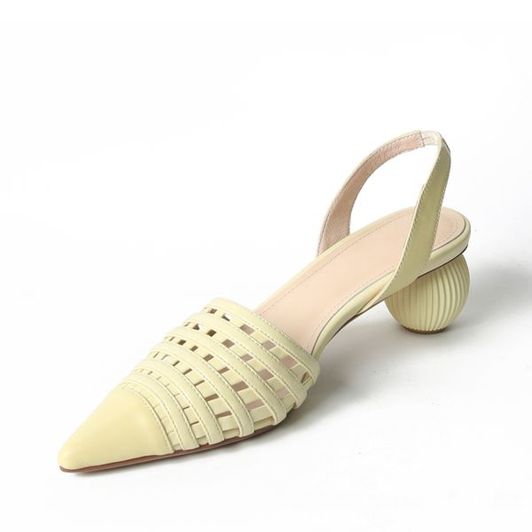 new summer fashion women's sandals really leather comfortable shoes shaped mid heels pointed toe sandals women shoes size34-40, Black
new summer fashion women's sandals really leather comfortable shoes shaped mid heels pointed toe sandals women shoes size34-40, Black