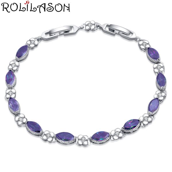 rolilason vintage style fashion 925 silver rainbow multicolor crystal zircon bracelet classic mother's day gift tb1164, White
rolilason vintage style fashion 925 silver rainbow multicolor crystal zircon bracelet classic mother's day gift tb1164, White