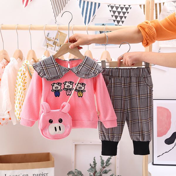 girls' sets 2020 t shirt with trousers spring children's clothing wholesale, White
girls' sets 2020 t shirt with trousers spring children's clothing wholesale, White