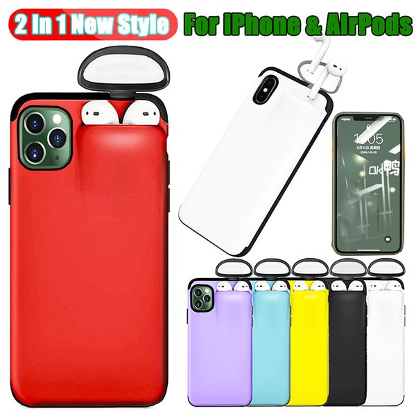 2 in 1 earphone phone case for iphone 11 xr xs wireless earphone case for airpods iphone 8 7 6 plus silicone protective case
2 in 1 earphone phone case for iphone 11 xr xs wireless earphone case for airpods iphone 8 7 6 plus silicone protective case