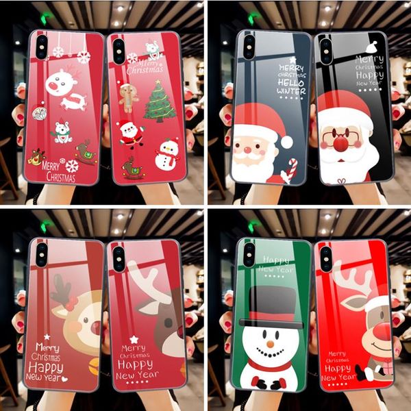 New Christmas cartoon phone case for iPhoneX XSMAX glass mobile phone shell snowman elk cute Santa Claus
New Christmas cartoon phone case for iPhoneX XSMAX glass mobile phone shell snowman elk cute Santa Claus
