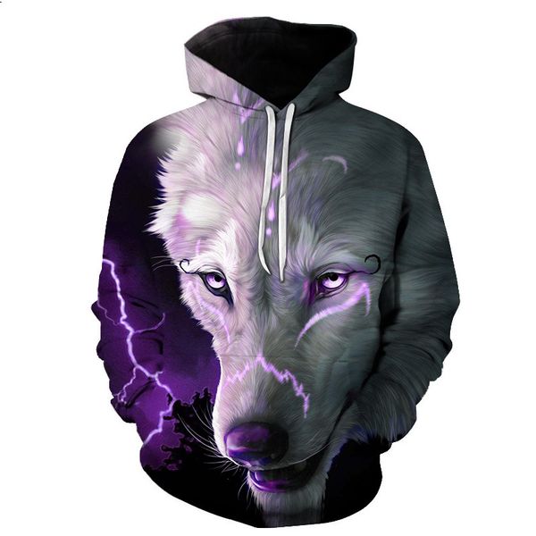 2018 3d printed white wolf women/men purple sweatshirt hoodies front pocket loose hooded hoodies long sleeve warm, Black
2018 3d printed white wolf women/men purple sweatshirt hoodies front pocket loose hooded hoodies long sleeve warm, Black