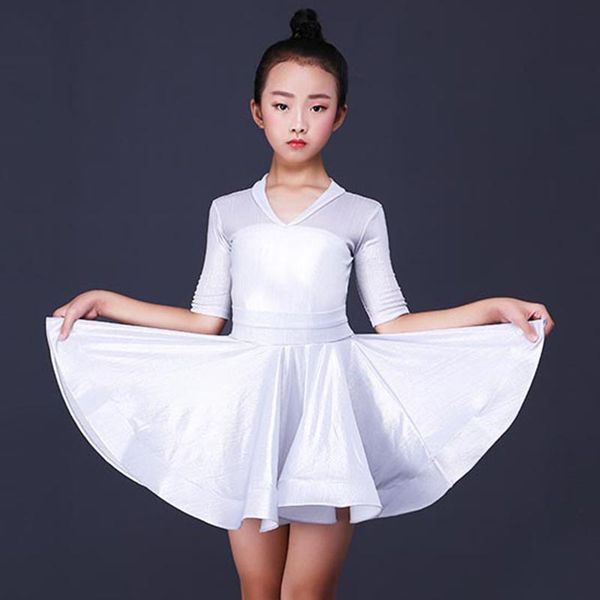 latin dance dress white short sleeve girls rumba cha cha samba dancing clothes competition practice performance wear kids dn3087, Black;red
latin dance dress white short sleeve girls rumba cha cha samba dancing clothes competition practice performance wear kids dn3087, Black;red