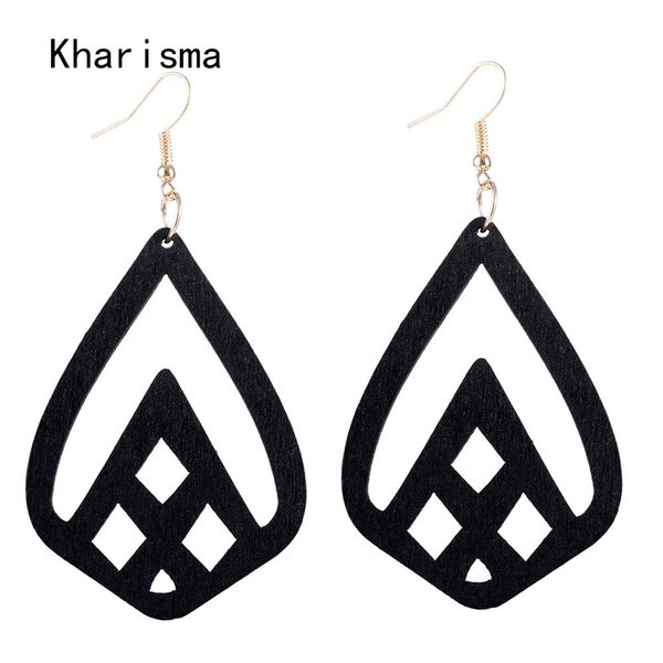 kharisma fashion black red wooden hollow water drop earrings ethnic african bohemian statement earrings for women party, Silver
kharisma fashion black red wooden hollow water drop earrings ethnic african bohemian statement earrings for women party, Silver