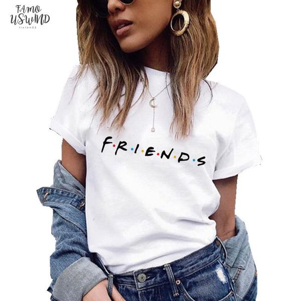 friends printing t shirt summer women short sleeve leisure tee print casual ladies female t shirts plus size woman clothing, White
friends printing t shirt summer women short sleeve leisure tee print casual ladies female t shirts plus size woman clothing, White