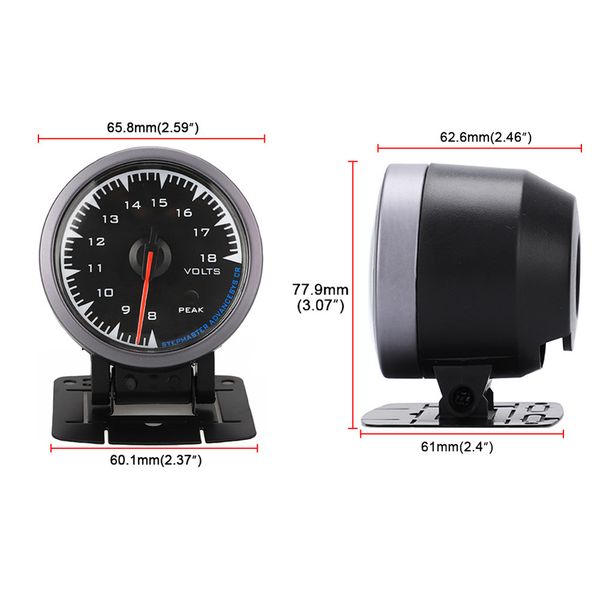 car voltmeter voltage gauge 8~18v 2.5 inch 60mm 7 color light for 12v vehicle f-best
car voltmeter voltage gauge 8~18v 2.5 inch 60mm 7 color light for 12v vehicle f-best