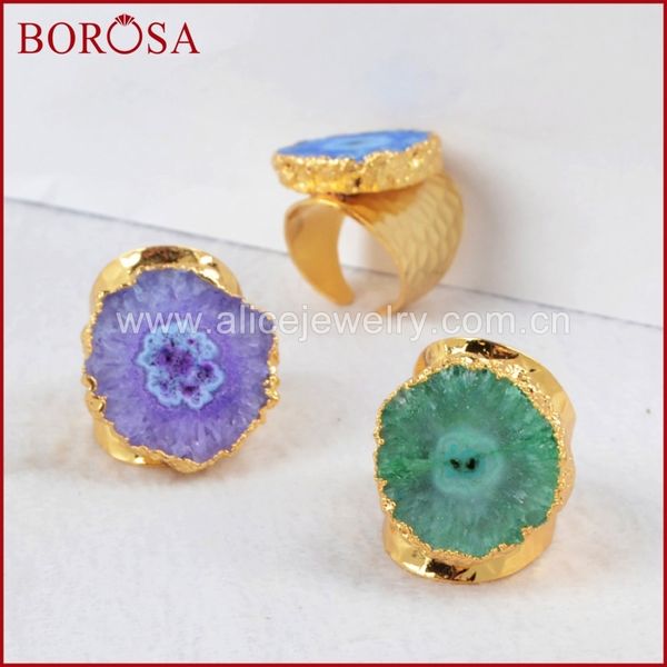 borosa 5pcs gold color rainbow flower solar quartz band ring natural crystal druzy drusy geode band ring for women g0308
borosa 5pcs gold color rainbow flower solar quartz band ring natural crystal druzy drusy geode band ring for women g0308