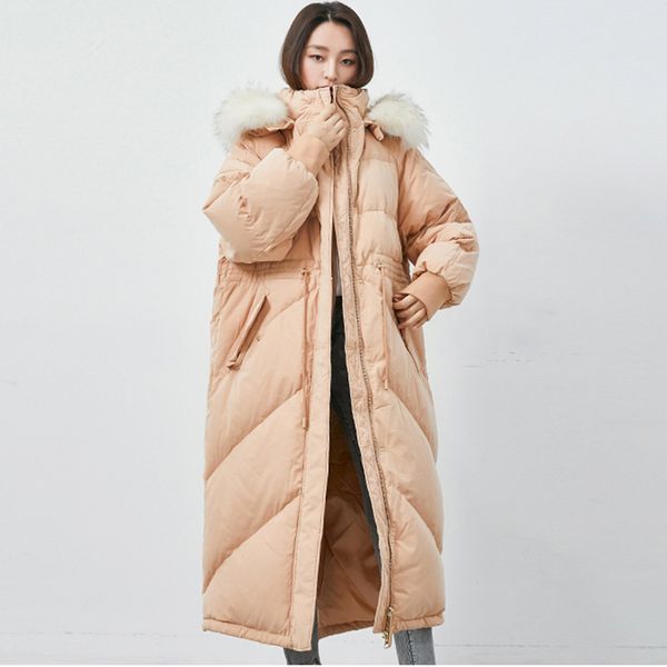 2019 winter coat women long down jacket female hooded coats warm women parkas duck down jacket coat real fur collar, Black
2019 winter coat women long down jacket female hooded coats warm women parkas duck down jacket coat real fur collar, Black