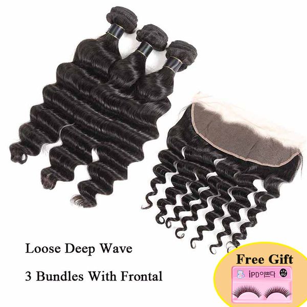 brazilian hair frontal with 3 bundles brazilian indian peruvian malaysian virgin hair 3 bundles with 13x4 lace frontal loose deep, Black
brazilian hair frontal with 3 bundles brazilian indian peruvian malaysian virgin hair 3 bundles with 13x4 lace frontal loose deep, Black