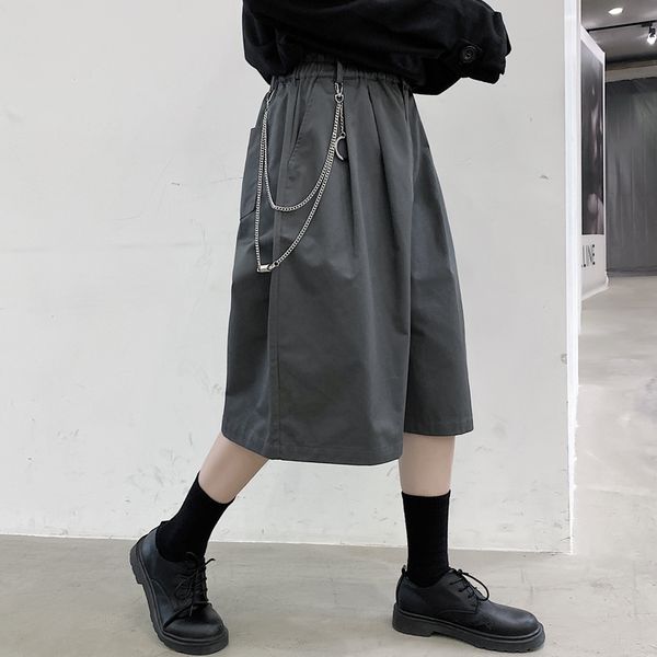 3 colors men metal pendant casual elastic waist calf-length suit pant male summer streetwear hip hop loose wide leg pants mid, Black
3 colors men metal pendant casual elastic waist calf-length suit pant male summer streetwear hip hop loose wide leg pants mid, Black
