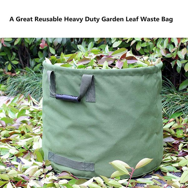 garden lawn leaf yard waste bag container tote gardening trash reusable heavy duty canvas fabric 33 gallon (green
garden lawn leaf yard waste bag container tote gardening trash reusable heavy duty canvas fabric 33 gallon (green