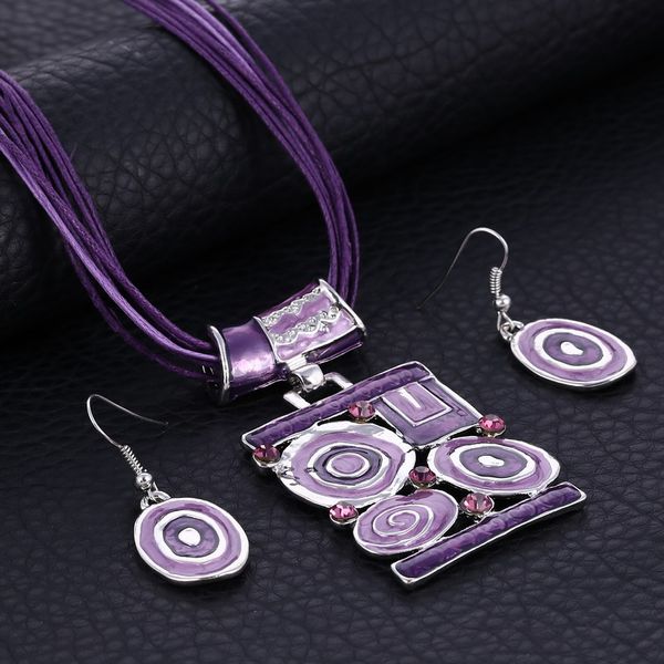 fashion enamel jewelry sets delicate leather rope silver pendant geometry choker necklace drop earrings set boho jewelry set
fashion enamel jewelry sets delicate leather rope silver pendant geometry choker necklace drop earrings set boho jewelry set