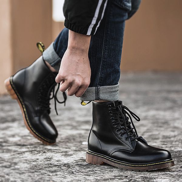 emosewa men's boots genuine leather winter autumn shoes motorcycle mens ankle boot couple oxfords shoes big size 35-48, Black
emosewa men's boots genuine leather winter autumn shoes motorcycle mens ankle boot couple oxfords shoes big size 35-48, Black