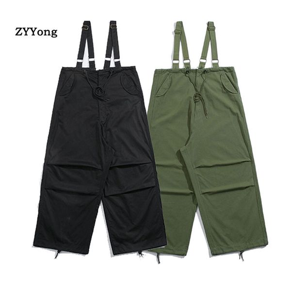 men's pants cotton men jumpsuit bib loose vintage hip hop freight cargo overalls suspender youth leisure black green rompers trousers
men's pants cotton men jumpsuit bib loose vintage hip hop freight cargo overalls suspender youth leisure black green rompers trousers
