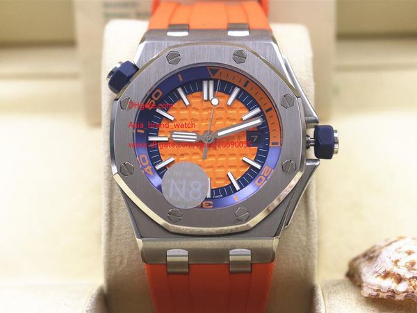 factory supplier 42mm the latest version wristwatches automatic orange dial stainless steel mens watch watches rubber strap, Slivery;brown
factory supplier 42mm the latest version wristwatches automatic orange dial stainless steel mens watch watches rubber strap, Slivery;brown