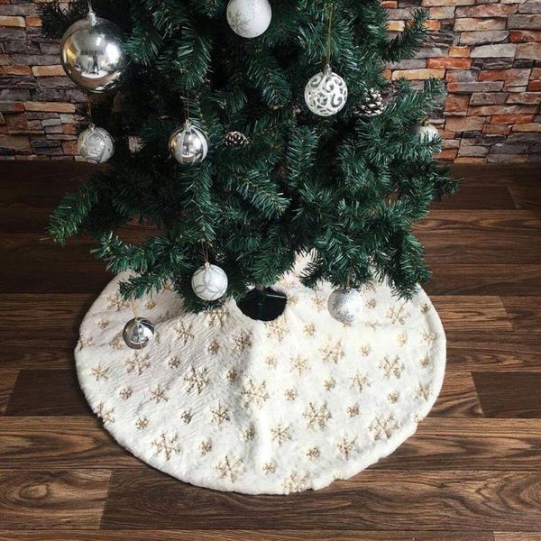 90cm 122cm christmas tree skirt with embroidered snowflake home party decor gold beads cloth christmas tree decoration mat
90cm 122cm christmas tree skirt with embroidered snowflake home party decor gold beads cloth christmas tree decoration mat