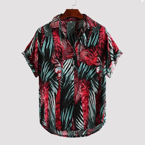 fashsiualy mens printed hawaiian loose beachwear short sleeve casual buttons shirt camisa masculina, White;black
fashsiualy mens printed hawaiian loose beachwear short sleeve casual buttons shirt camisa masculina, White;black