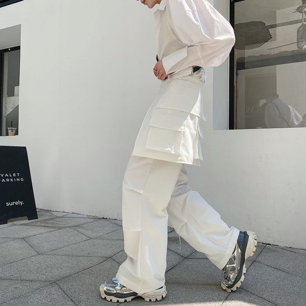 men japan loose casual wide leg cargo pants male streetwear hip hop punk gothic harem belt trousers kimono straight skirt pants, Black
men japan loose casual wide leg cargo pants male streetwear hip hop punk gothic harem belt trousers kimono straight skirt pants, Black