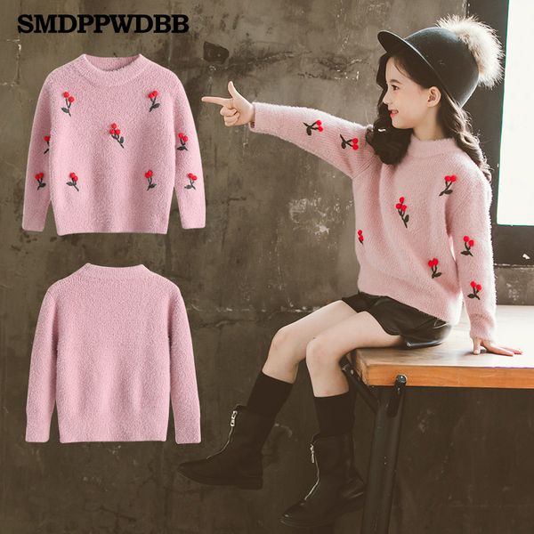 smdppwdbb kids clothing new girls sweaters flower pattern sweater for long sleeve girls knitwear pullover, Blue
smdppwdbb kids clothing new girls sweaters flower pattern sweater for long sleeve girls knitwear pullover, Blue