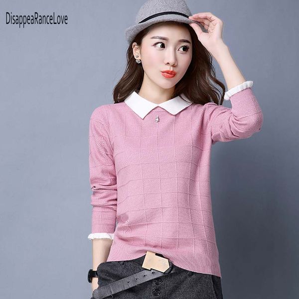2019 autumn winter women sweater turndown collar long sleeve p knitted sweater pullover pull femme jersey mujer, White;black
2019 autumn winter women sweater turndown collar long sleeve p knitted sweater pullover pull femme jersey mujer, White;black