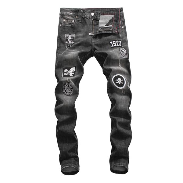 2020 mens distressed ripped biker jeans slim fit motorcycle biker denim for men fashion designer hip hop jeans pour hommes mens pants, Blue
2020 mens distressed ripped biker jeans slim fit motorcycle biker denim for men fashion designer hip hop jeans pour hommes mens pants, Blue