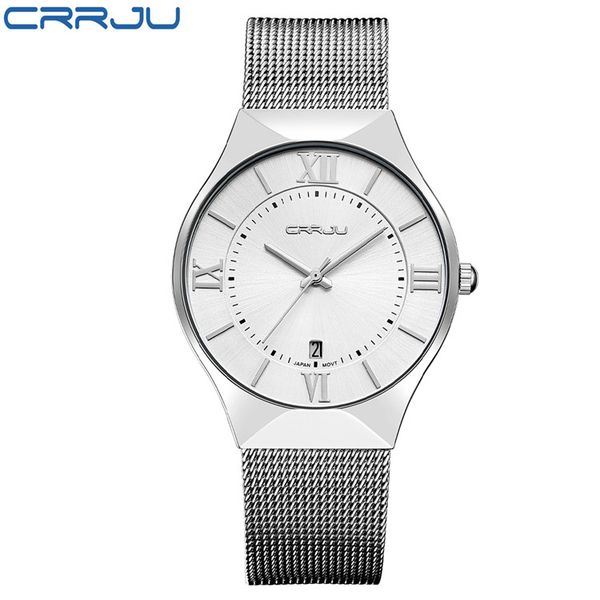 reloj hombres stainless steel mesh band watch rrju men's wrist watches display quartz men watches calendar ultra thin dial clock, Slivery;brown
reloj hombres stainless steel mesh band watch rrju men's wrist watches display quartz men watches calendar ultra thin dial clock, Slivery;brown