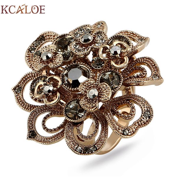 kcaloe antique titanium gold big flowers rings for luxury brown crystal rhinestone women engagement ring accessories c19041601, Slivery;golden
kcaloe antique titanium gold big flowers rings for luxury brown crystal rhinestone women engagement ring accessories c19041601, Slivery;golden
