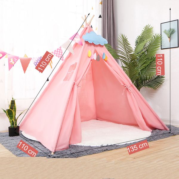 portable kids tent cotton canvas tipi house children's tent girls play house wigwam game india triangle tents room decor
portable kids tent cotton canvas tipi house children's tent girls play house wigwam game india triangle tents room decor