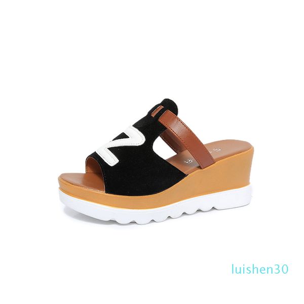 spring and summer 2020 fashionable slippers women's sandals middle heel drop sandals high heel anti slip thick bottom shoes l30, Black
spring and summer 2020 fashionable slippers women's sandals middle heel drop sandals high heel anti slip thick bottom shoes l30, Black