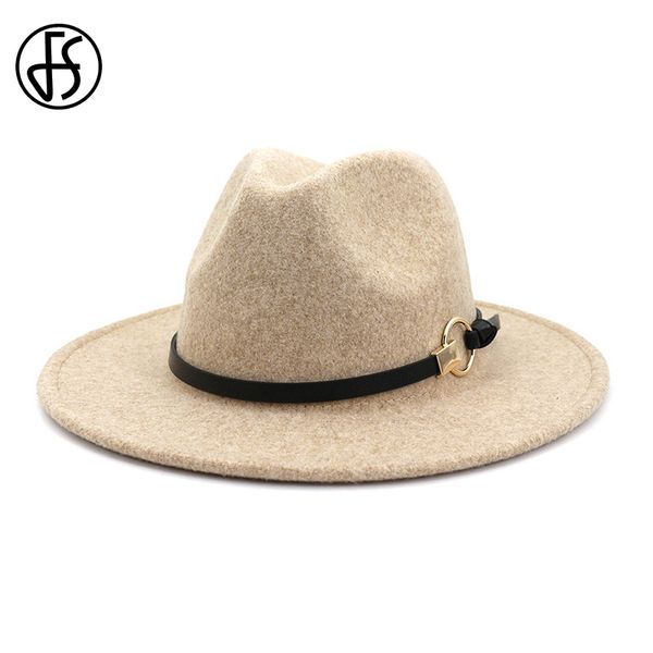 fs summer wool hats for women elegant men panama wide brim beige brown felt fedora hat with leather belt chapeau 2020, Blue;gray
fs summer wool hats for women elegant men panama wide brim beige brown felt fedora hat with leather belt chapeau 2020, Blue;gray