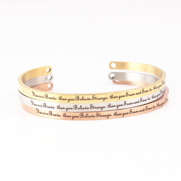 4mm positive inspirational jewelry custom handmade cuff bracelet mantra bangle engraved you are braver stronger smarter, Black
4mm positive inspirational jewelry custom handmade cuff bracelet mantra bangle engraved you are braver stronger smarter, Black