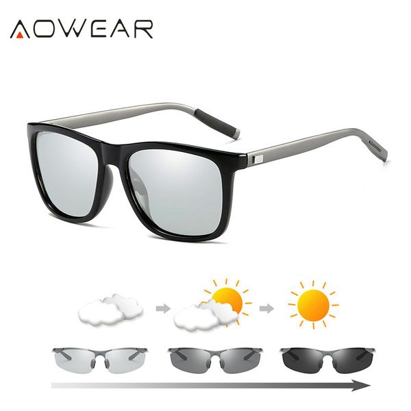 aowear chameleon square glasses women polarized hd pchromic sunglasses for driving goggles vintage sun glasses for men women, White;black
aowear chameleon square glasses women polarized hd pchromic sunglasses for driving goggles vintage sun glasses for men women, White;black
