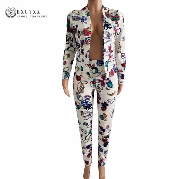 2019 new women blazer suit fashion flower printed long sleeve jacket blazers formal pants suits autumn office uniform okd031, White;black
2019 new women blazer suit fashion flower printed long sleeve jacket blazers formal pants suits autumn office uniform okd031, White;black