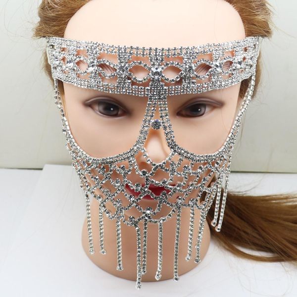 luxury elegant diamond mask artificial crystal diy hallowma venetian mask half face party dance mask masquerade decoration, Silver
luxury elegant diamond mask artificial crystal diy hallowma venetian mask half face party dance mask masquerade decoration, Silver