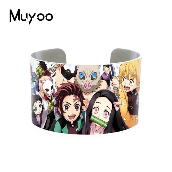 2020 new fashion kimetsu no yaiba demon slayer characters anime aluminum cuff handmade adjustable bangle, Black
2020 new fashion kimetsu no yaiba demon slayer characters anime aluminum cuff handmade adjustable bangle, Black