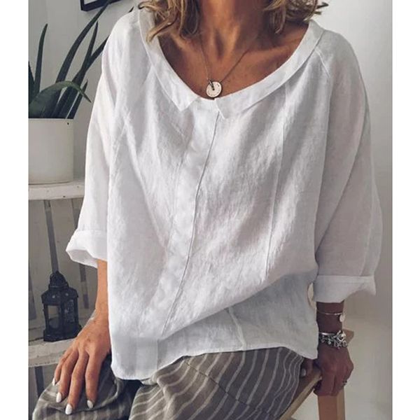 women blouses 2019 summer elegant plus size solid v-neck turtleneck blouse female work wear shirts blouse casual femininas, White
women blouses 2019 summer elegant plus size solid v-neck turtleneck blouse female work wear shirts blouse casual femininas, White
