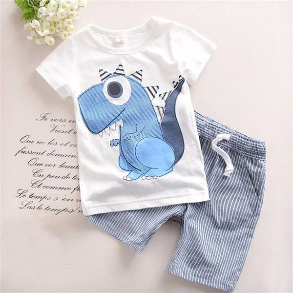 summer boys t-shirt + pants 2 piece sets boys kids clothes kids designer clothes cartoon dinosaur t-shirt striped shorts dhl jy123, White
summer boys t-shirt + pants 2 piece sets boys kids clothes kids designer clothes cartoon dinosaur t-shirt striped shorts dhl jy123, White