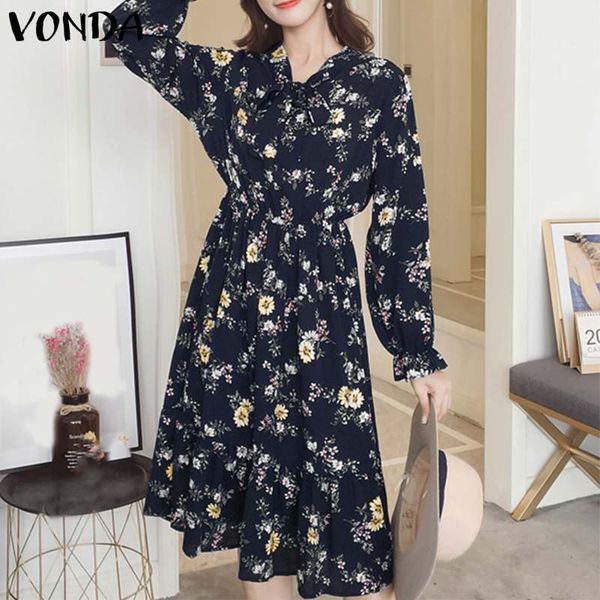 work dress 2020 vonda women bohemian floral printed sundress spring summer vintage casual long sleeve dresses plus size robe, Black;gray
work dress 2020 vonda women bohemian floral printed sundress spring summer vintage casual long sleeve dresses plus size robe, Black;gray