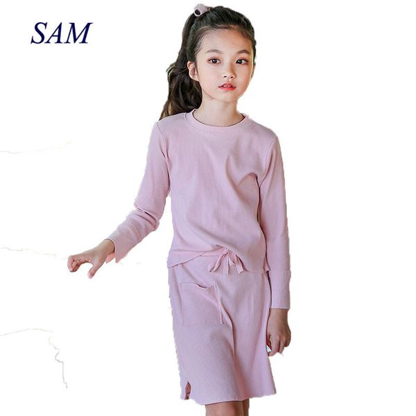 2019 autumn big girls knitting clothing sets children's solid long sleeve + short skirt 2 pcs suit kids fashion clothes y190522, White
2019 autumn big girls knitting clothing sets children's solid long sleeve + short skirt 2 pcs suit kids fashion clothes y190522, White