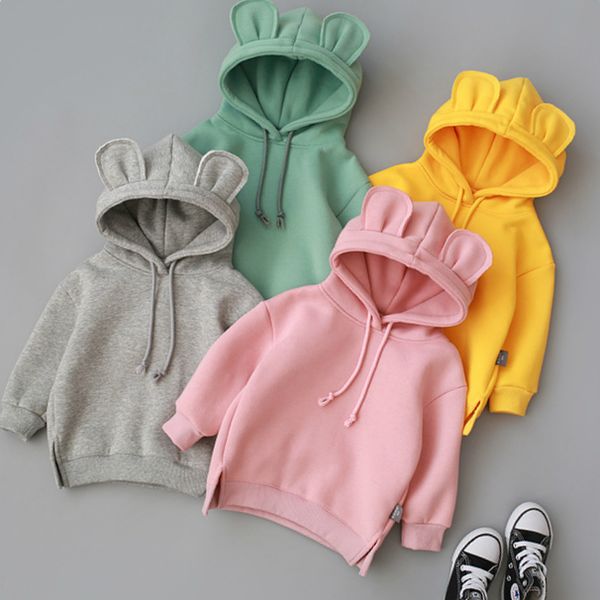 2019 autumn and winter new sweater boys and girls fashion solid color cotton hooded warm plus velvet sweater, Black
2019 autumn and winter new sweater boys and girls fashion solid color cotton hooded warm plus velvet sweater, Black