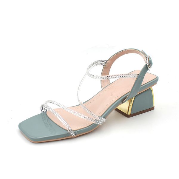 new arrival blue sandals 5cm heels rhinestones straps women's fashion sandals qc002, Black
new arrival blue sandals 5cm heels rhinestones straps women's fashion sandals qc002, Black